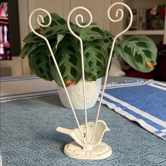 Decorative Cream Bird Photo Holder - Picture 2 of 3
